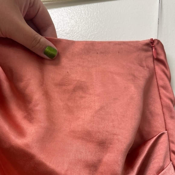 ELLIATT Cassini dress one shoulder asymmetrical in coral - Picture 7 of 10